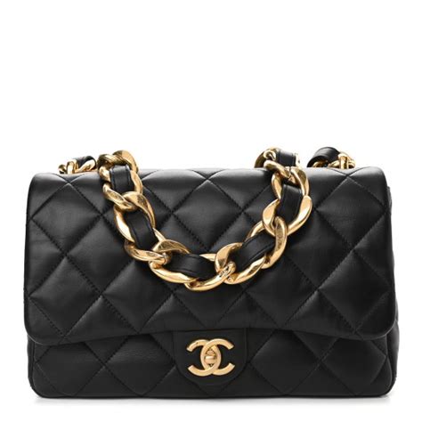 CHANEL Lambskin Quilted Large CC Funky Town .